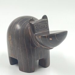 Akmeninė begemoto statula 17x9x11 cm