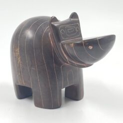 Akmeninė begemoto statula 17x9x11 cm