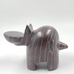 Akmeninė begemoto statula 17x9x11 cm