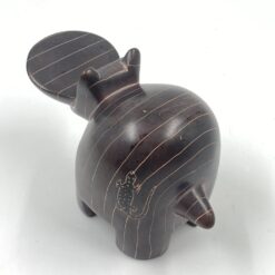 Akmeninė begemoto statula 17x9x11 cm