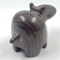 Akmeninė begemoto statula 17x9x11 cm