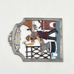 Wilhelm Schweizer alavinis liejinys – dekoracija su kalviu 0,2x9x11 cm