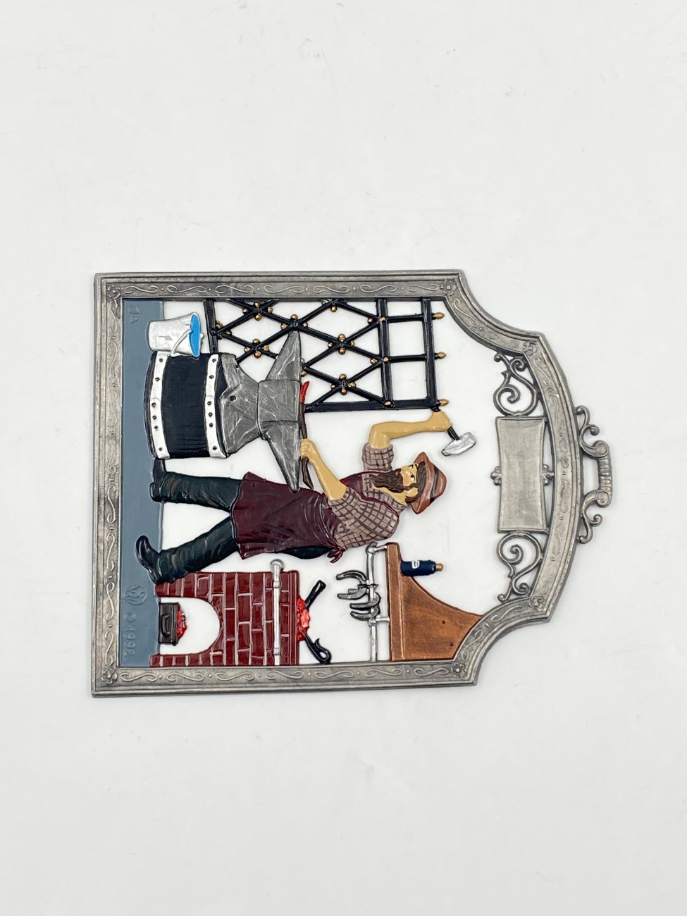 HN0468-interjero-ir-apdailos-prekes-4 Wilhelm Schweizer alavinis liejinys – dekoracija su kalviu 0,2x9x11 cm