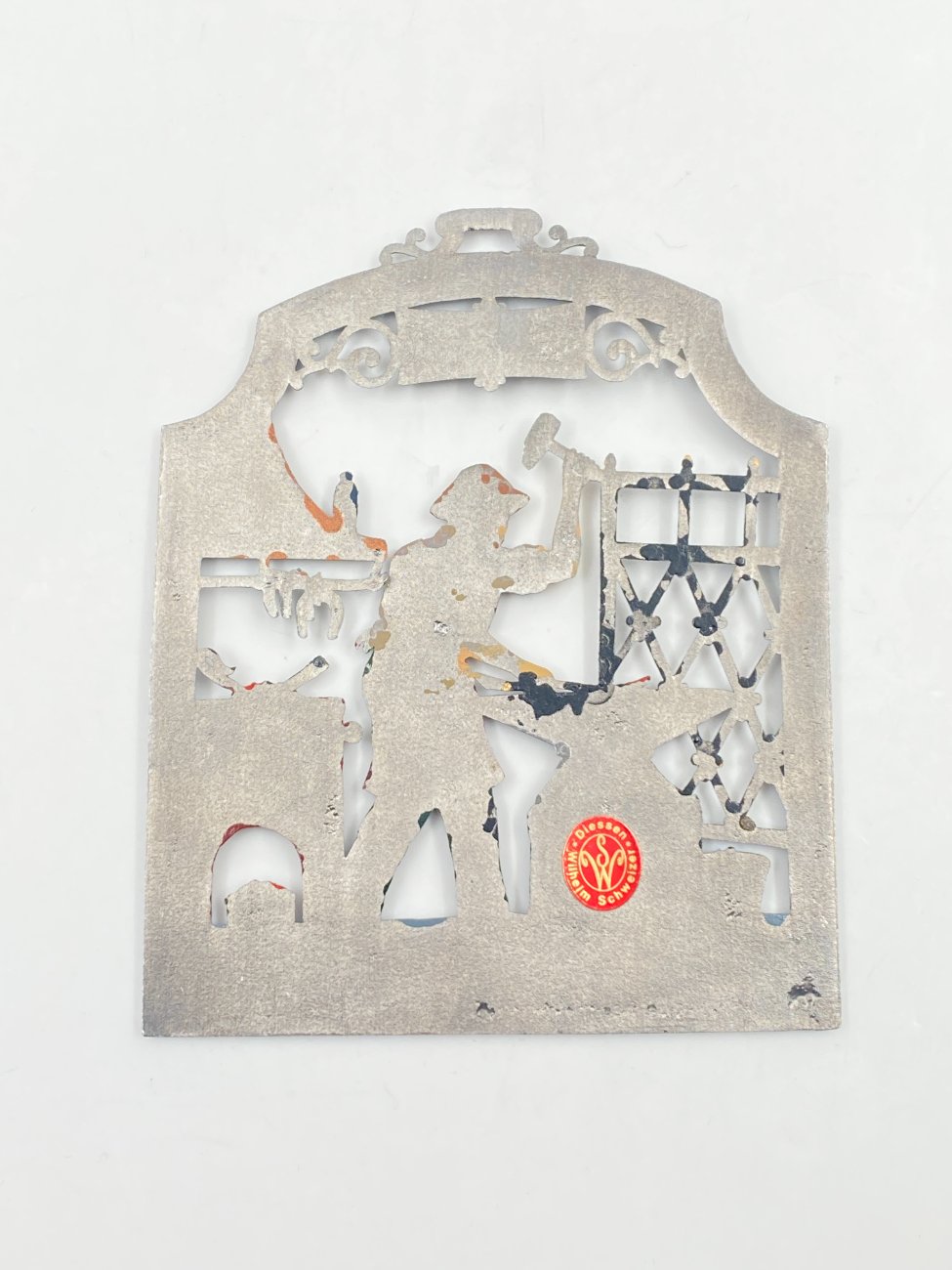 HN0468-interjero-ir-apdailos-prekes-6 Wilhelm Schweizer alavinis liejinys – dekoracija su kalviu 0,2x9x11 cm