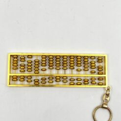 Metalinis raktų pakabukas su skaitliuku 0,6×4,6×17,6 cm