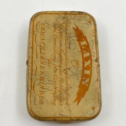 Senovinė skardinė tablečių dėžutė “Laxin” 4,5×7,5×2 cm