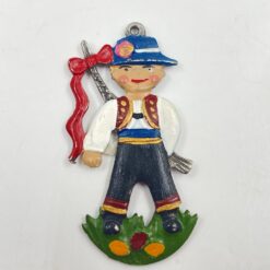 “Kühn Zinn” alaviniai liejiniai – dekoracijos, vaizduojantys vokišką tradicinę šventę 5 vnt. komplektas 0,2×5,5×6 cm