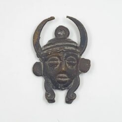 Bronzinis afrikietiškos kaukės pakabukas 1,5x4,5x6,5 cm