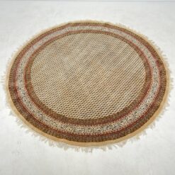 Apvalus vilnonis rankų darbo kilimas "Mir" 256x256x1 cm