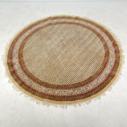 Apvalus vilnonis rankų darbo kilimas “Mir” 256x256x1 cm