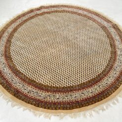 Apvalus vilnonis rankų darbo kilimas “Mir” 256x256x1 cm