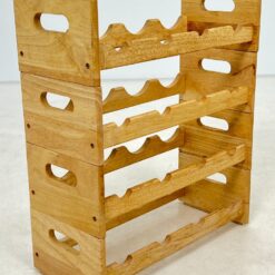 Medinė keturių dalių vyninė 23x51x60 cm