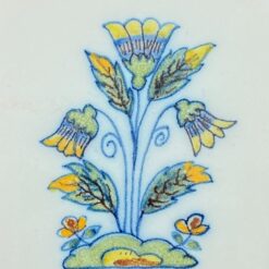 Keramikinė “Royal Tichelaar Makkum” plytelė su rankomis tapytomis gėlėmis 1x13x13 cm