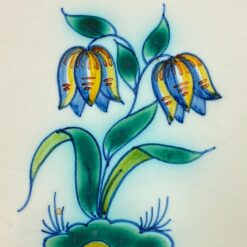 Keramikinė “Royal Tichelaar Makkum” plytelė su rankomis tapytomis gėlėmis 1x13x14 cm