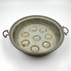 Metalinė sraigių keptuvė žalvarinėmis rankenomis 31,5x38x8,5 cm