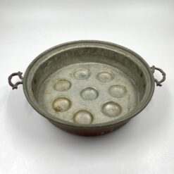 Metalinė sraigių keptuvė žalvarinėmis rankenomis 31,5x38x8,5 cm