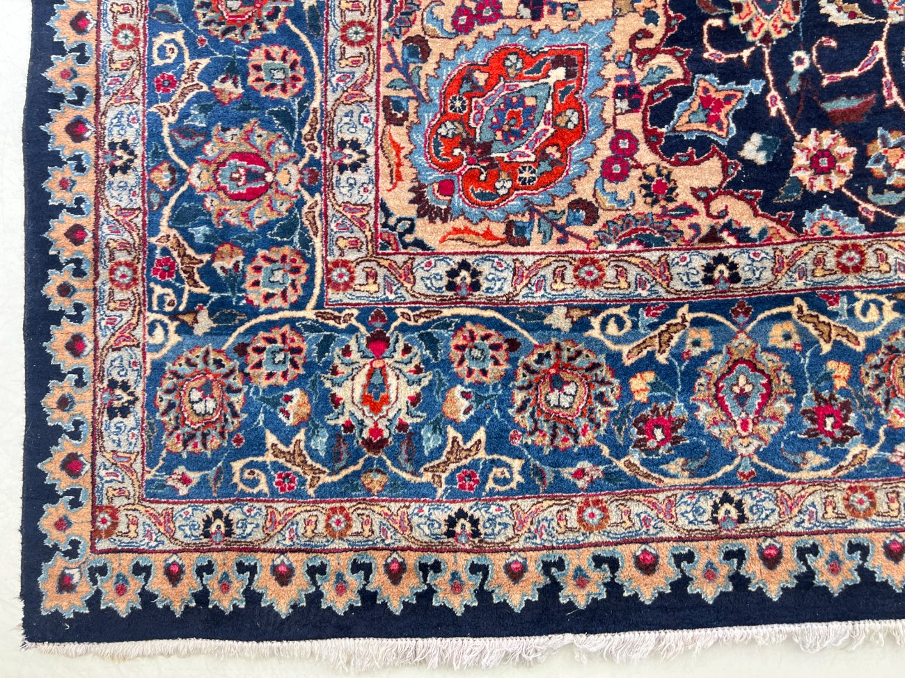 HN0521-kilimai-7 Vilnonis rankų darbo kilimas “Kashan” 390x300x1 cm