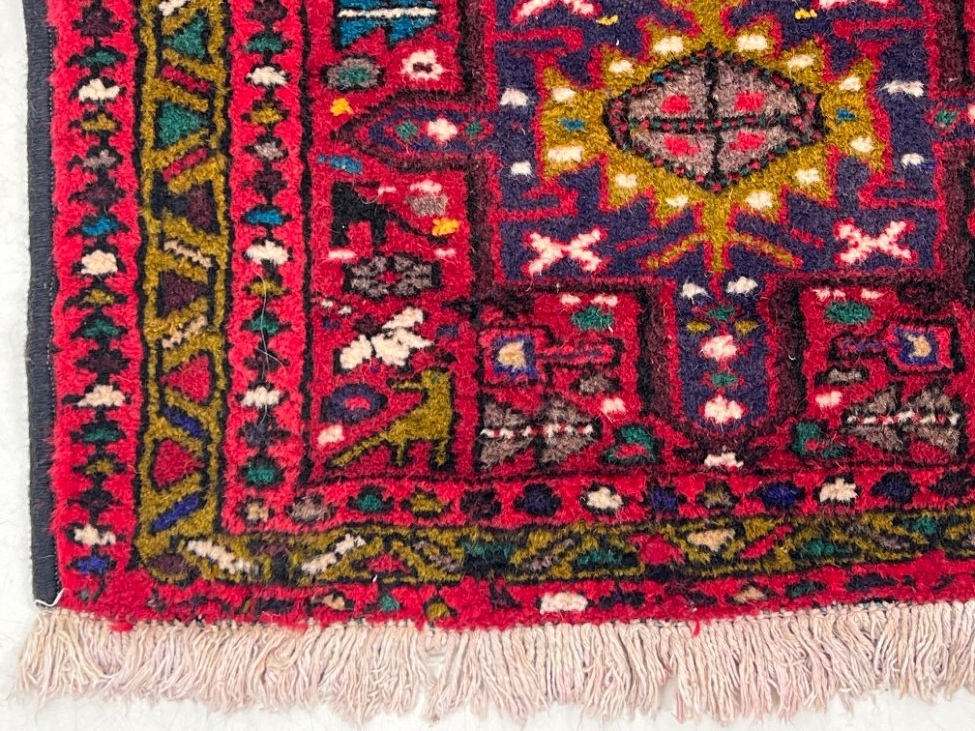 HN0533-kilimai-6 Vilnonis rankų darbo kiliminis takas “Gharajeh” 255x67x0,7 cm