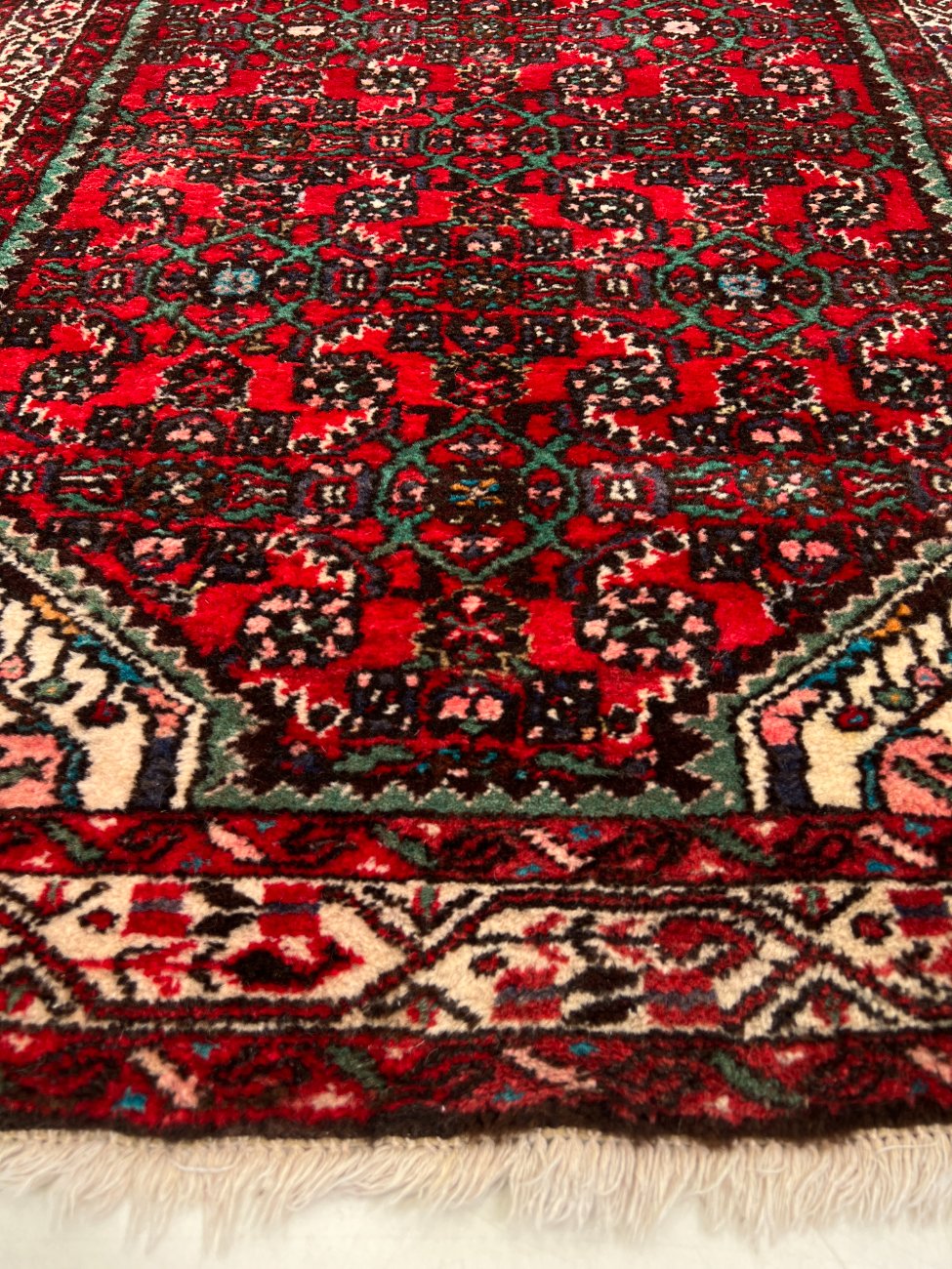 HN0537-kilimai-8 Vilnonis rankų darbo kiliminis takas “Parahan” 305x114x0,8 cm