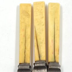 “J. & R. Dodge Sheffield” peiliai plastikinėmis rankenomis 3 vnt. komplektas 21x1x2 cm