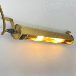 Žalvarinis sieninis paveikslo apšvietimo šviestuvas 7,5×41,5×5 cm