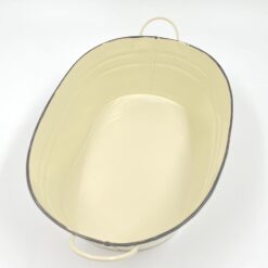 Skardinis vazonas su rankenėlėmis 20,5x34x11 cm