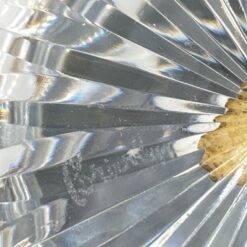 Krištolinis “Brierley” indas sidabriniu dangčiu su veidrodžiu 11x11x7 cm