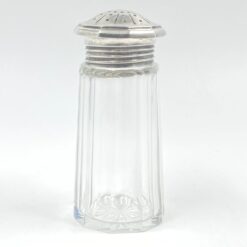 Jakob Grimminger stiklo ir 835 prabos sidabro prieskoninė 6x6x13 cm