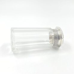 Jakob Grimminger stiklo ir 835 prabos sidabro prieskoninė 6x6x13 cm