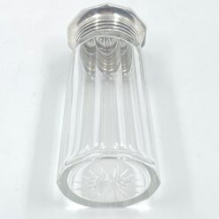 Jakob Grimminger stiklo ir 835 prabos sidabro prieskoninė 6x6x13 cm