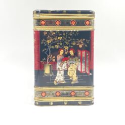 Vintažinė rytietiškų motyvų skardinė dėžutė 17,5×17,5×25,5 cm