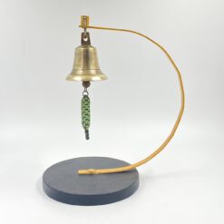 Pastatomas žalvarinis varpas su metaliniu stovu 21x30x35 cm