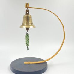 Pastatomas žalvarinis varpas su metaliniu stovu 21x30x35 cm