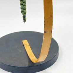 Pastatomas žalvarinis varpas su metaliniu stovu 21x30x35 cm