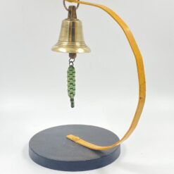 Pastatomas žalvarinis varpas su metaliniu stovu 21x30x35 cm