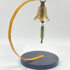 Pastatomas žalvarinis varpas su metaliniu stovu 21x30x35 cm