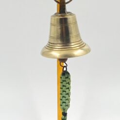 Pastatomas žalvarinis varpas su metaliniu stovu 21x30x35 cm