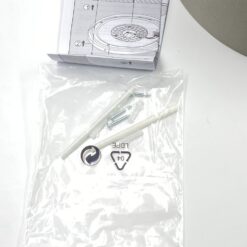 Pakabinamas LED šviestuvas su tekstilės gaubtu 32,5×32,5×11 cm