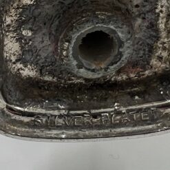 Sidabruoto metalo prieskoninė 6x6x11,5 cm