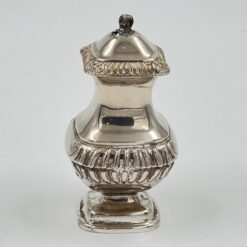 Sidabruoto metalo prieskoninė 6x6x11,5 cm