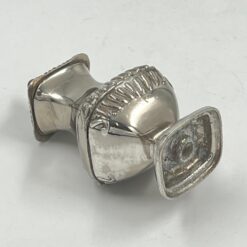 Sidabruoto metalo prieskoninė 6x6x11,5 cm