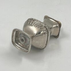 Sidabruoto metalo prieskoninė 6x6x11,5 cm