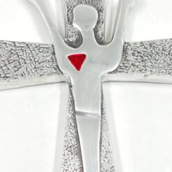 Kabinamas rankų darbo kryžius iš aliuminio 1,5x25x25 cm