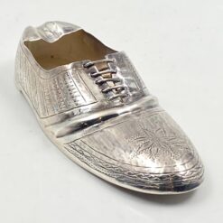 Sidabruoto metalo peleninė „Batas” 4,5x12x3 cm