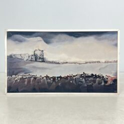 Ant kartono tapyta abstrakcija mediniame rėme 3,5×125,5×71,5 cm