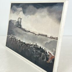Ant kartono tapyta abstrakcija mediniame rėme 3,5×125,5×71,5 cm