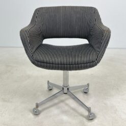 Metalinio rėmo 360 laipsnių sukamas darbo krėslas 50x64x79 cm, 49 cm