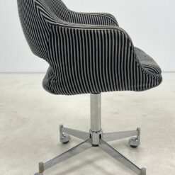 Metalinio rėmo 360 laipsnių sukamas darbo krėslas 50x64x79 cm, 49 cm