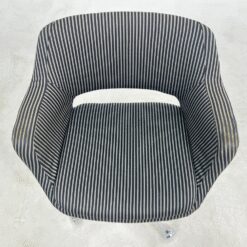 Metalinio rėmo 360 laipsnių sukamas darbo krėslas 50x64x79 cm, 49 cm