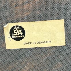 Mid Century “SVA Møbler” tikmedžio krėslas ant ratukų 54x56x82 cm, 51 cm